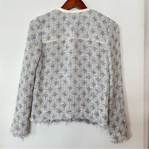 IRO tweed jacket blue white size 36 - Picture 2 of 5